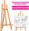 Kids Painting Set for Girls – Acrylic Paint Set for Kids - Art Supplies Kit with Pre Drawn Canvases, Non Toxic Paints, Wooden Easel, Paint Brushes, Palette & Pink Smock