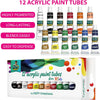 Kids Painting Set for Girls – Acrylic Paint Set for Kids - Art Supplies Kit with Pre Drawn Canvases, Non Toxic Paints, Wooden Easel, Paint Brushes, Palette & Pink Smock