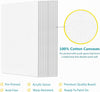 Canvases for Painting - 9x12 12 Pack Art Paint Canvas Panels Set Boards - 100% Cotton Primed Painting Supplies for Acrylic, Oil, Tempera & Watercolor Paint