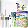 Make Your Own Board Game Set - DIY Blank Board Game Kit with Game Pieces, Blank Cards, Dice, Spinner, Pawns & More - Create Your Own Fun Family Board Games for Kids & Adults