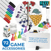 Make Your Own Board Game Set - DIY Blank Board Game Kit with Game Pieces, Blank Cards, Dice, Spinner, Pawns & More - Create Your Own Fun Family Board Games for Kids & Adults