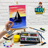 Acrylic Paint Set for Adults and Kids - Art Painting Supplies Kit with Acrylic Tubes, Canvas Panels, Tabletop Easel & More for Professional and Beginners