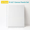 Canvases for Painting - 9x12 12 Pack Art Paint Canvas Panels Set Boards - 100% Cotton Primed Painting Supplies for Acrylic, Oil, Tempera & Watercolor Paint