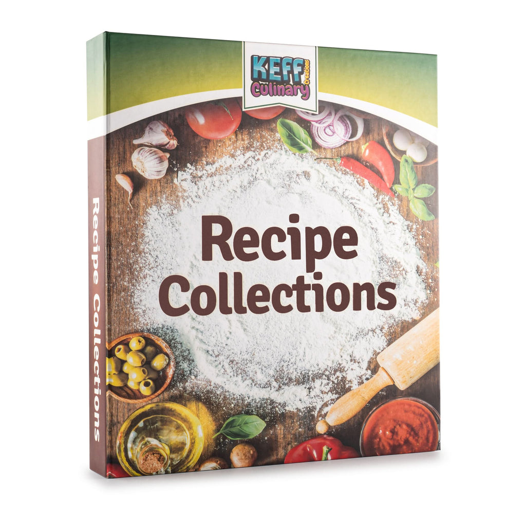 KEFF Recipe Book to Write in Your Own Recipes - 8.5x11 Recipe Binder Organizer with Blank Recipe Cards, Plastic Protector Sleeves, Divider &amp; Pen, DIY Cookbook Organizer for Kitchen &amp; Meal Planning
