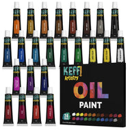 24 Professional Quality Artist Oil Paint Bundle