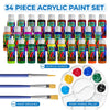 30 Color Complete Acrylic Paint Set