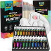 Complete Watercolor Paint Set with Watercolor Paper