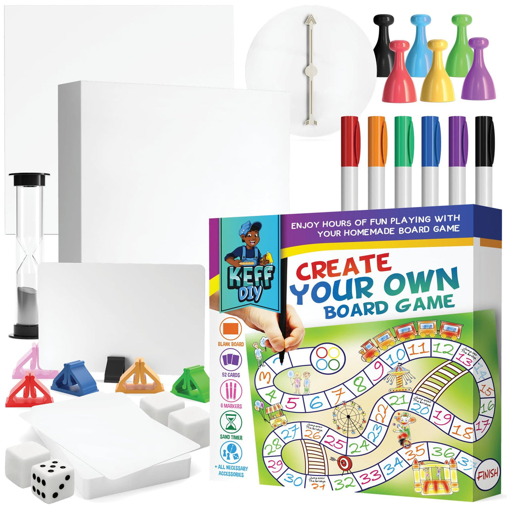 Create Your Own Board Game blank Board Game and Pieces DIY 