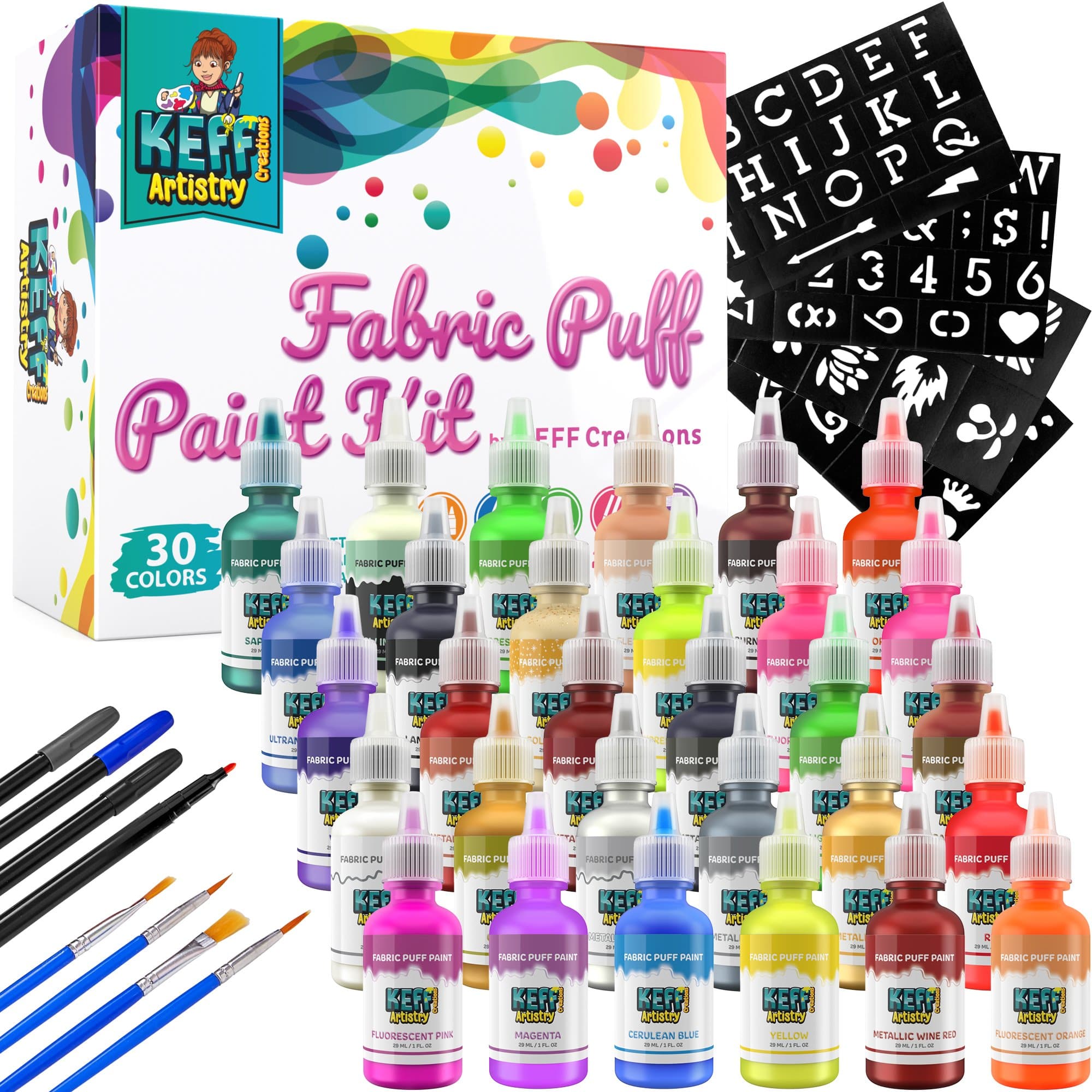 Washable Tempera Paint Set for Kids – KEFF Creations