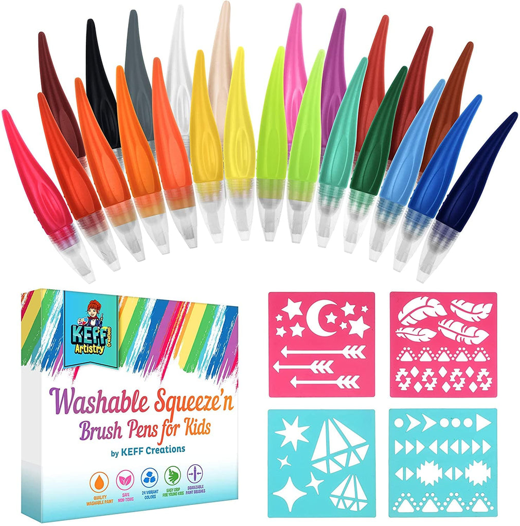 Squeeze'n Brush Washable Paint Set for Kids – KEFF Creations
