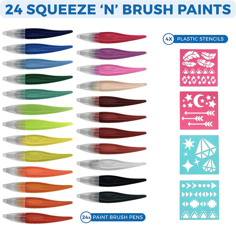 Squeeze'n Brush Washable Paint Set for Kids – KEFF Creations